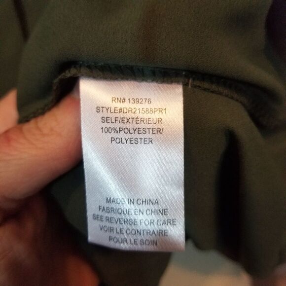 DR2 Olive Green Sleeveless Blouse Size XS - Picture 6 of 6